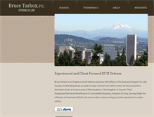 Tablet Screenshot of brucetarbox.com